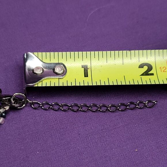 New York And Company Necklace, Multistrand Seed Bead, Rhinestone Pendant w/tags - Picture 12 of 12